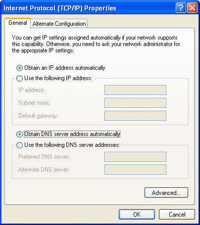 Конфигурация с DHCP