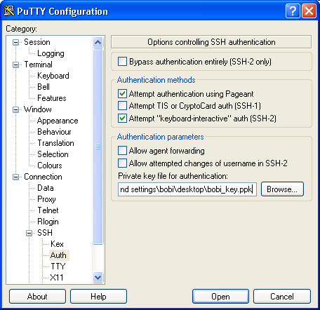 putty ssh auth putty ssh auth